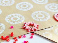 Motte Printing with Iron-on Beads